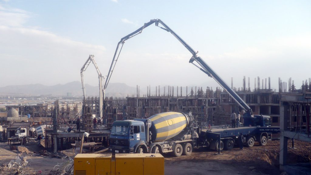 Concreting Inside the Channels